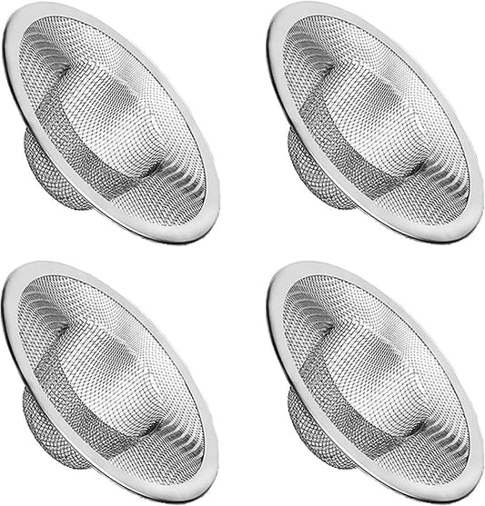 4pcs Heavy Duty Stainless Steel Slop Basket Filter Trap, 3.54" Top / 1.65" Mesh by ArtioHipo