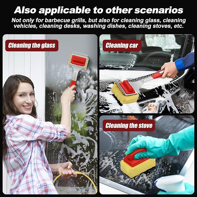 Steam Safe Grill Cleaning Brush Bristle Free - Image 9