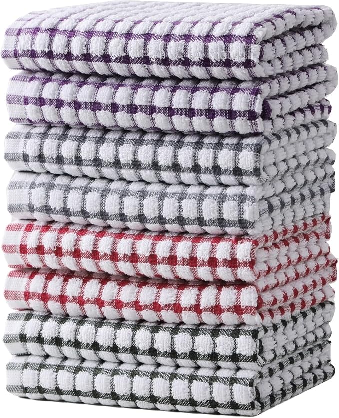 Oeleky Dish Towels for Kitchen, Cotton Kitchen Towels for Drying Dishes Pack of by OELEKY