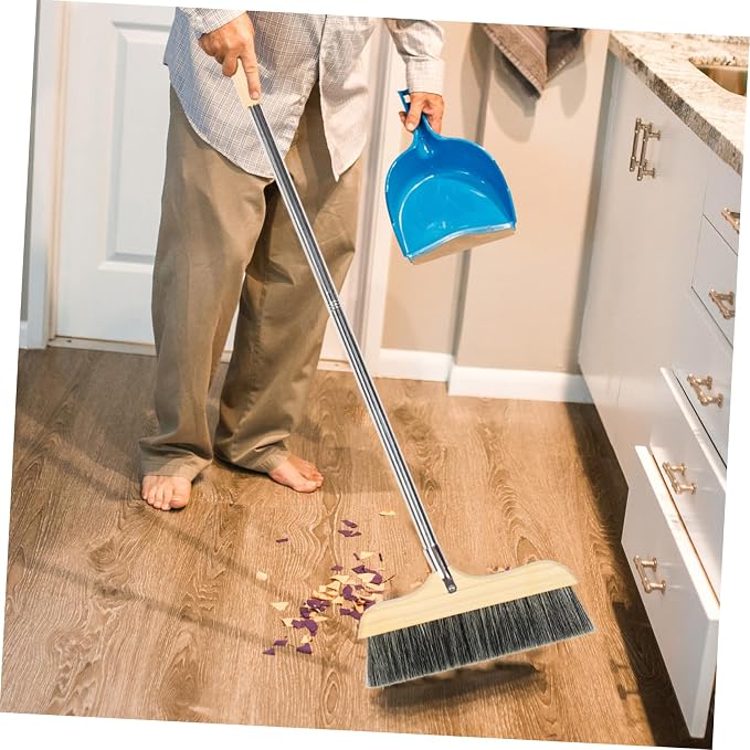 Soft Bristle Broom with Long Handle Frame Floor Brush - Image 8