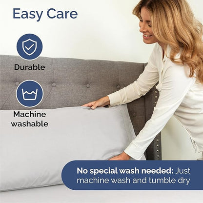 Queen Size 4 Piece Sheet Set - Comfy Breathable & Cooling Bed Sheets Set - Hotel Luxury Bedding for Women, Men, Kids, Teens, Boys & Girls - Deep Pockets, Soft, Wrinkle Free - Oeko-Tex - French Grey