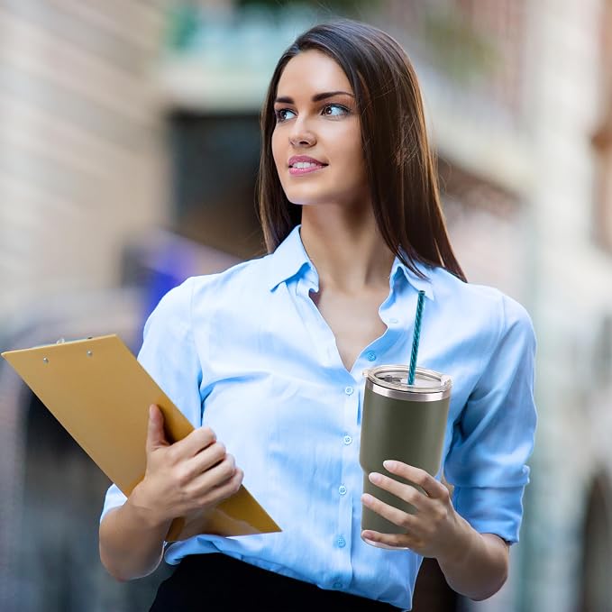 Dakoufish 11 Inch Reusable Plastic Swirl Drinking Straws - Image 5