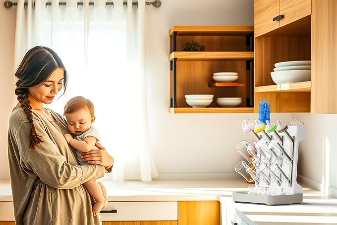 Baby Bottle Drying Rack Large Vertical Bottle Drying Rack - Image 2