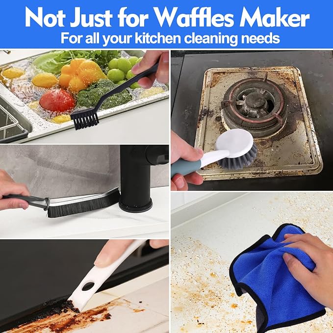 XANGNIER 6 Pcs Waffle Makers Clean Brush Kit - Image 6