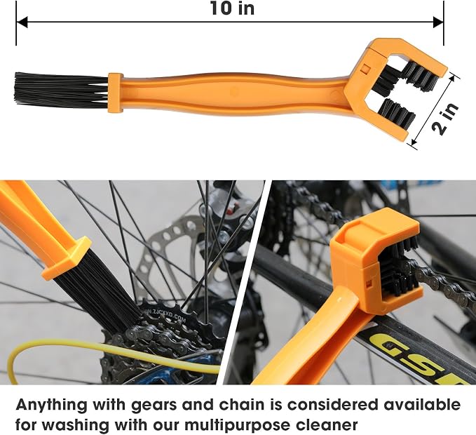 7pcs Bicycle Bike Cleaning Tools Set, Bike Clean Brush Kit Suitable - Image 2