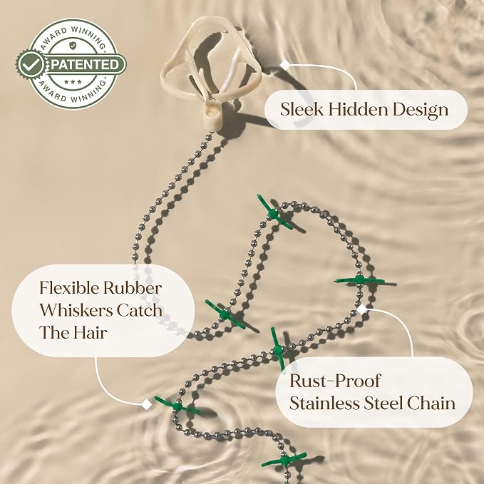 DrainWig Bathtub Drain Hair Catcher – Disposable – Installs Under Stopper- - Image 7
