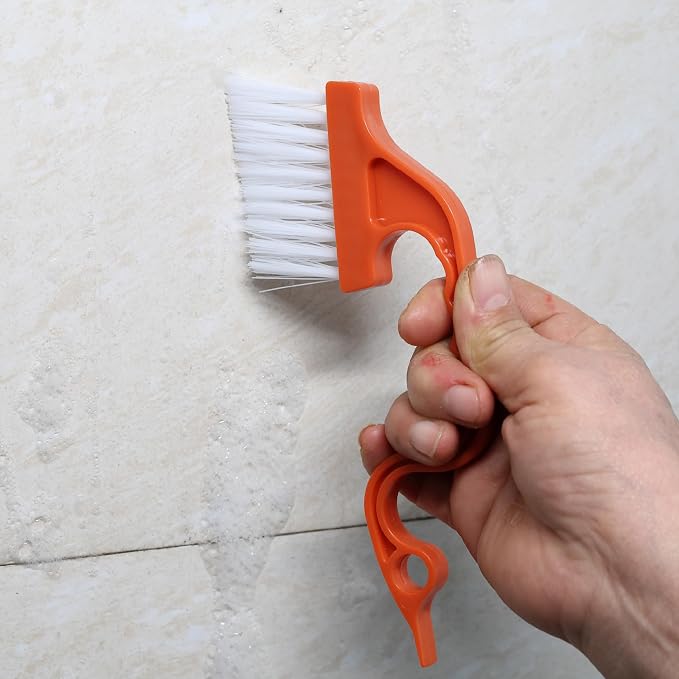 Slick- Window Track Cleaning Brush, 4 Pack, Colorful Ergonomic Handle, Built-in - Image 7