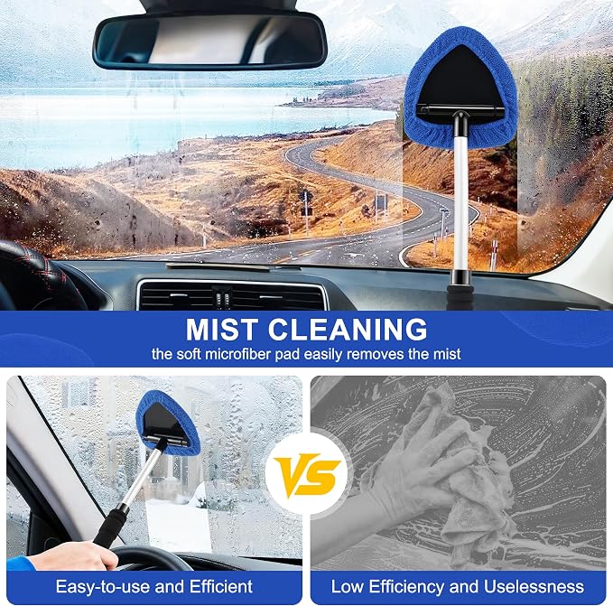 JUSTTOP Windshield Cleaner Tool, Car Interior&Exterior Window Cleaning Tool - Image 6