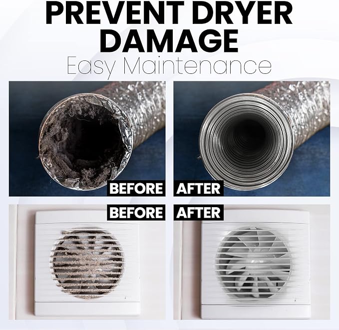 Dryer Lint Brush Vent Cleaner, Long Flexible Refrigerator Condensor Coil - Image 7