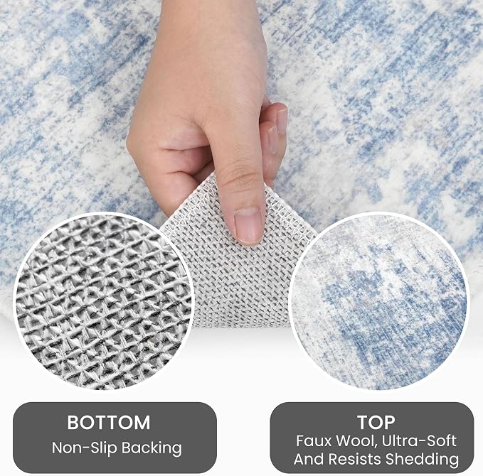 IOHOUZE Abstract Area Rug 3x5 Ft Washable Rugs - Image 4