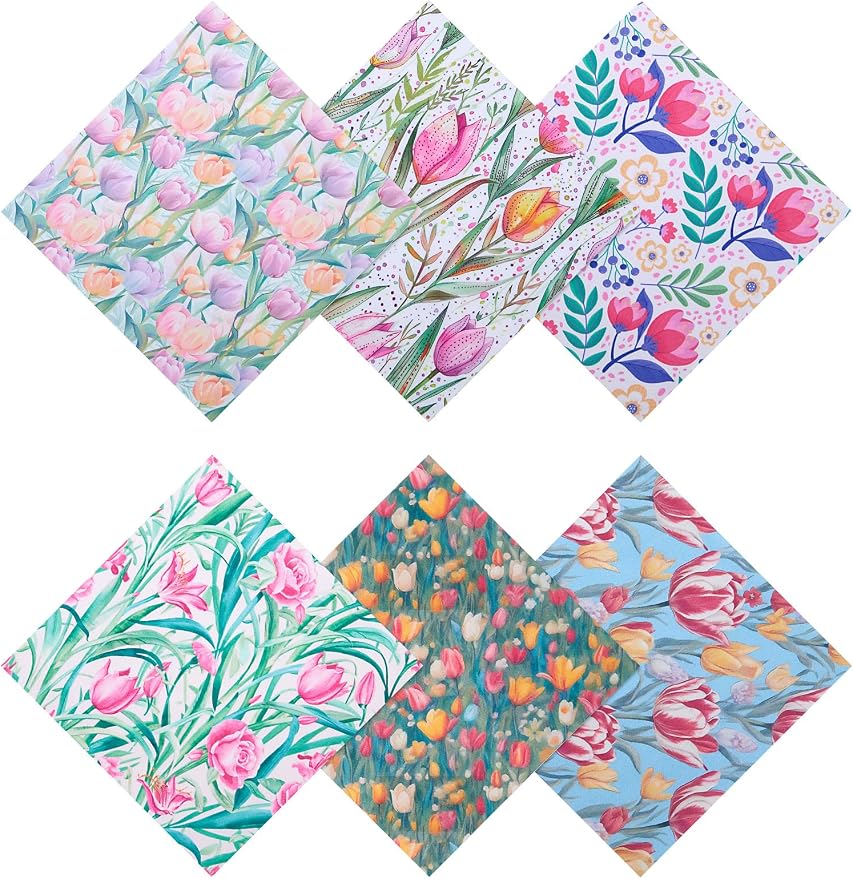 6PCS Thickened Glasses Cleaning Cloth Elegant Flower Design Microfiber Cleaning by BszykzDXI