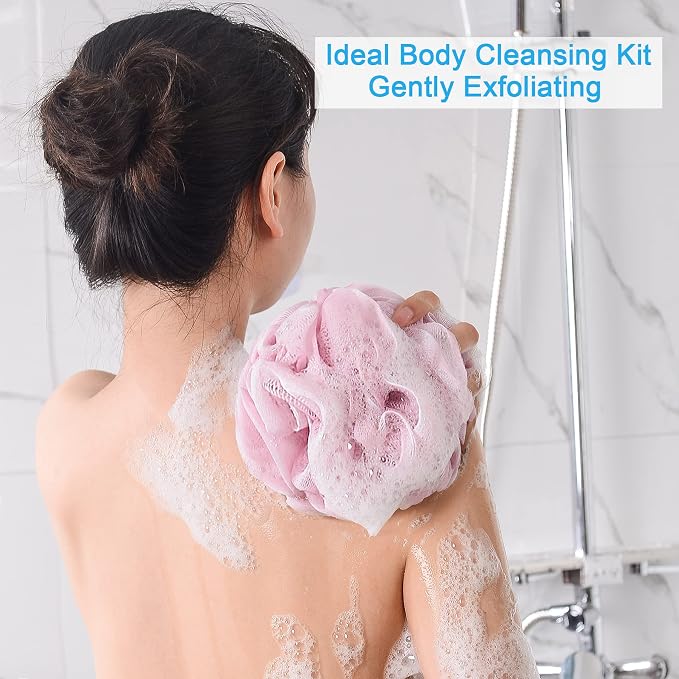 AmazerBath Loofah Sponge 75g/Piece, Exfoliating Bath Sponge Body Scrubber - Image 3