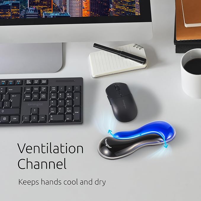 Kensington Slim Duo Gel Mouse Wrist Rest Support Cushion - Image 4