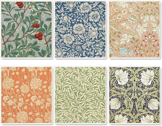 Whaline William Morris Swedish Kitchen Dishcloth Vintage Floral Absorbent by Whaline