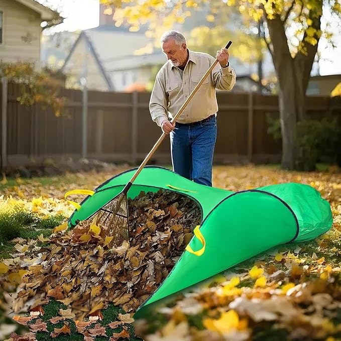 Pssopp Pop Up Leaf Collector, Portable Foldable Leaf Bags Dust Pan Convenient - Image 4