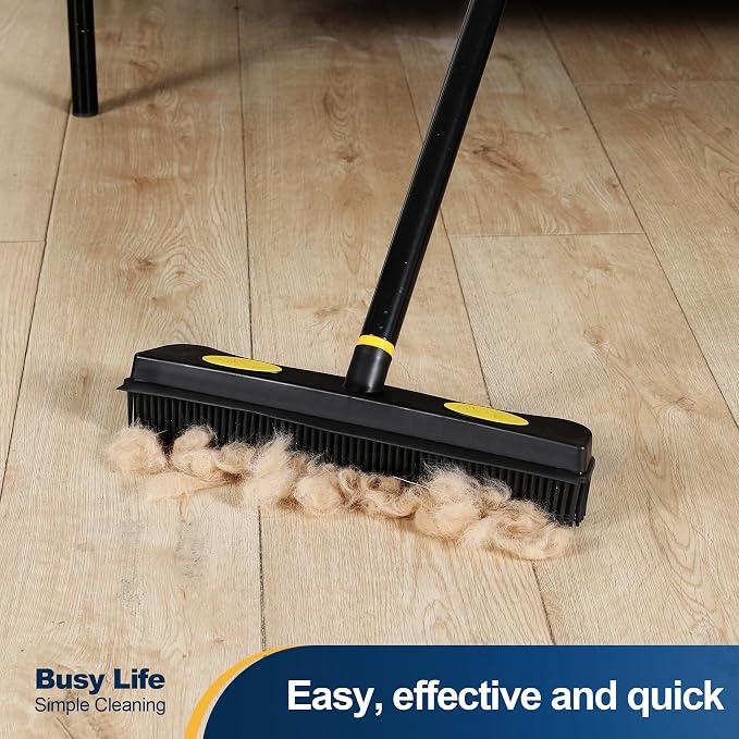 Yocada Pet Hair Removal Rubber Broom 2 in 1 Floor Brush - Image 5