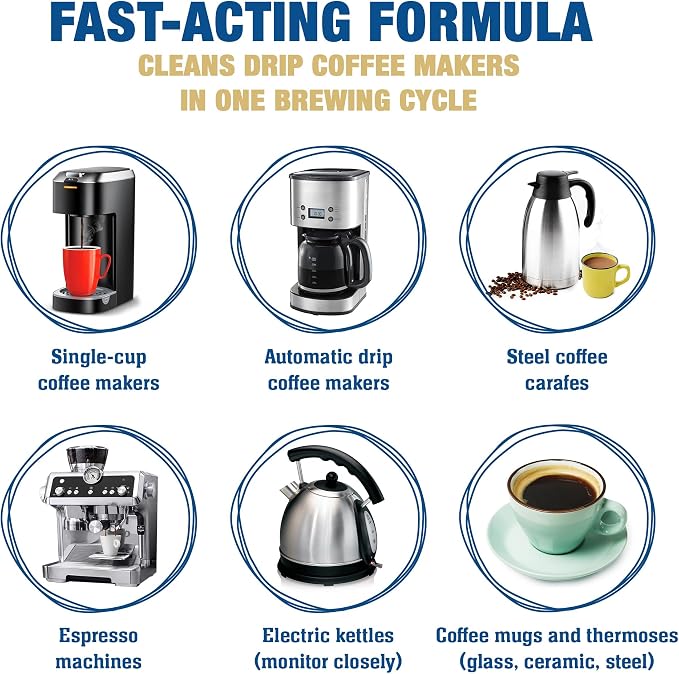 Bar Keepers Friend Coffee Maker Cleaner Removes Stains & Oily Residue from - Image 4