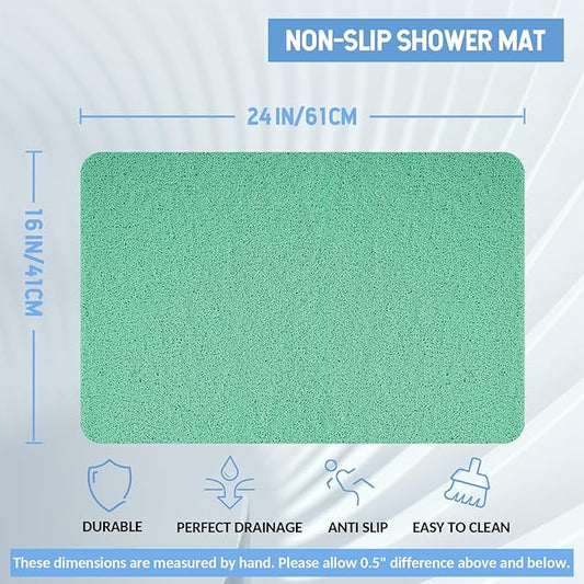 Non-Slip Bathtub Mat, 2 Pack Anti Slip Shower Mat, Fast Drying Bathtub Mats - Image 2