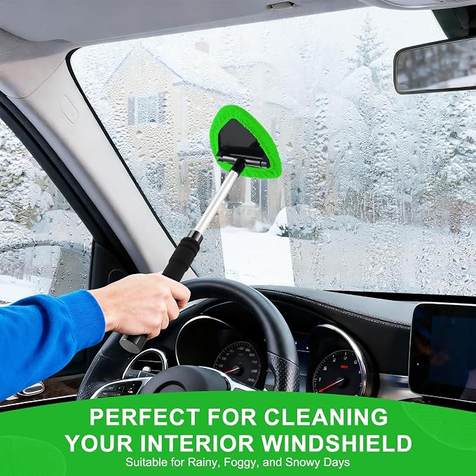JUSTTOP Windshield Cleaner Tool, Car Interior&Exterior Window Cleaning Tool - Image 4