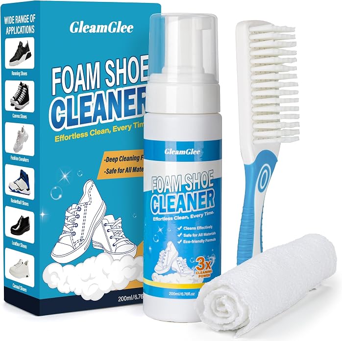 Shoe Cleaner 6.76 oz – Deep-Cleaning Sneaker Cleaner Kit by GleamGlee