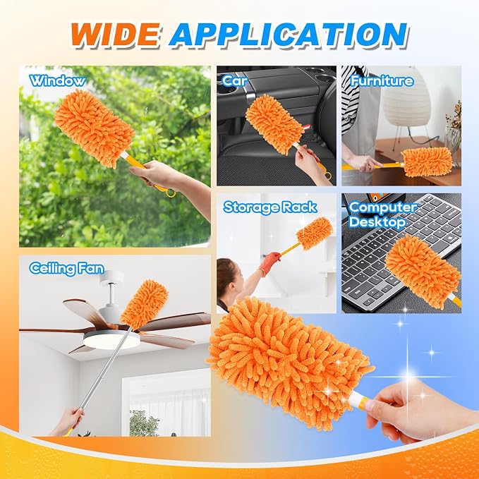Reusable Duster Refill for Swiffer Hand Duster, 360 Degree Duster Refills for - Image 5