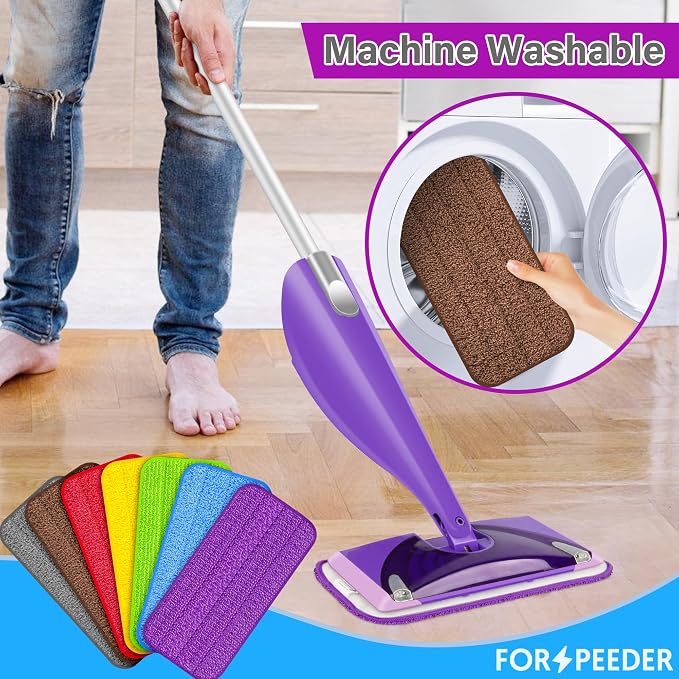 Reusable Mop Pads for Swiffer WetJet, Wet Pads Refills for 12'' Spray Mop - Image 4