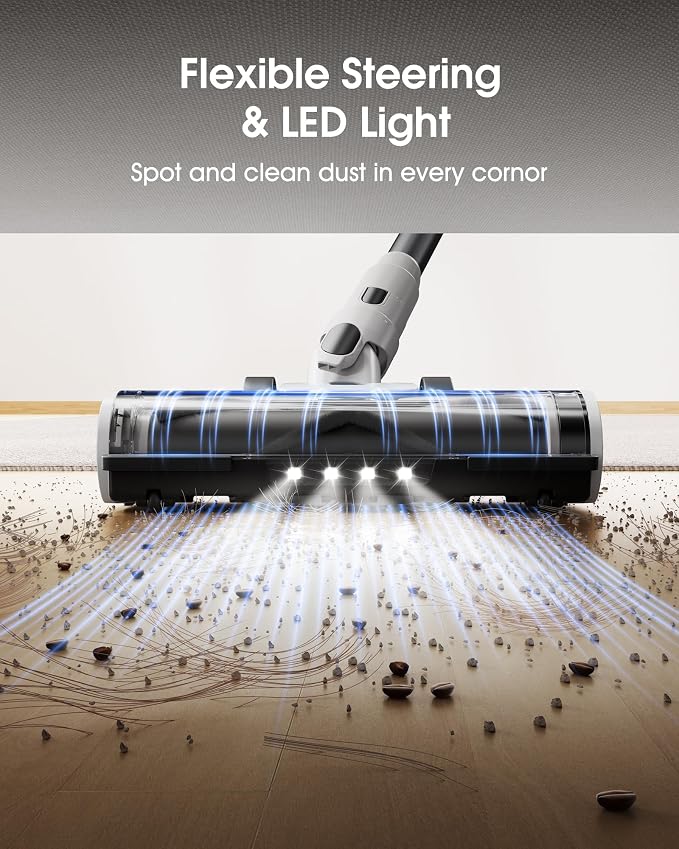 Cordless Vacuum Cleaner, 580W 48KPA 65Mins Runtime Fast Charging Vacuum Cleaner - Image 5