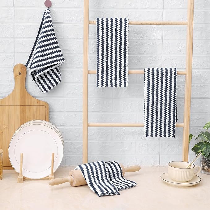 Homaxy Kitchen Towels, Ultra Soft and Absorbent Dish Towels, Reusable Fast - Image 7