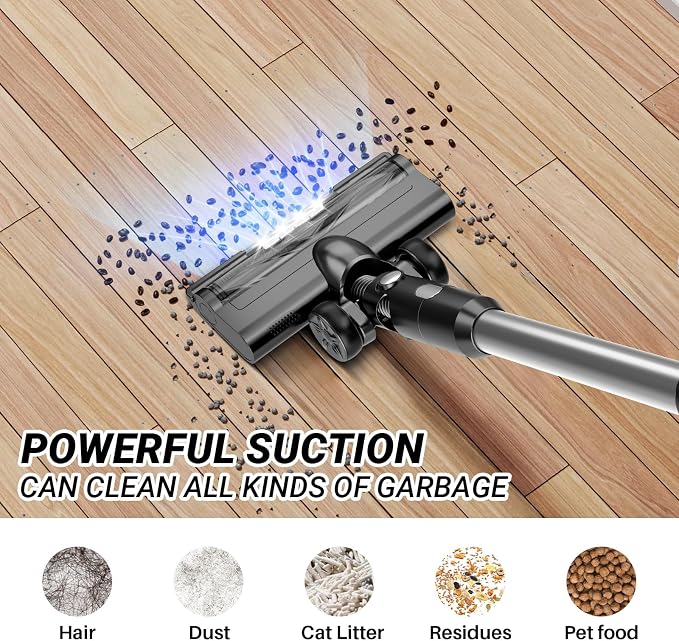 Cordless Vacuum Cleaner for Home, 8-in-1 Lightweight Stick Vacuum - Image 3