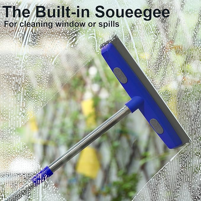 57" Rubber Broom for Pet Hair Removal, 2-in-1 Floor Brush & Squeegee, Extra - Image 5
