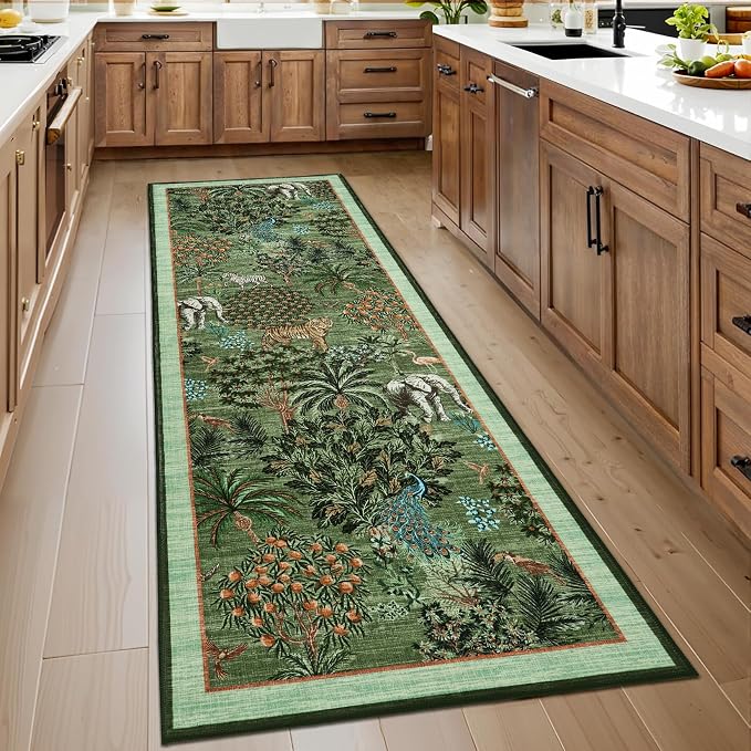 GarveeHome Jungle Rug 2.5x10 Kitchen Runner Rug Non Slip Washable Runners - Image 2