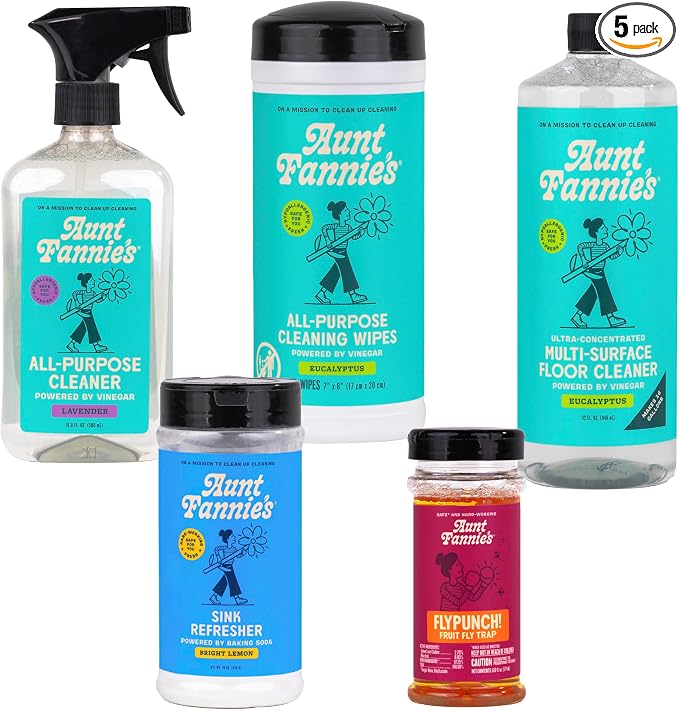 Aunt Fannie's Kitchen Bundle, Includes Lavender All-Purpose Spray, Eucalyptus by AuntFannies