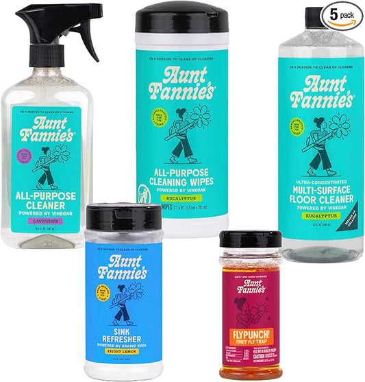 Aunt Fannie's Kitchen Bundle, Includes Lavender All-Purpose Spray, Eucalyptus by AuntFannies