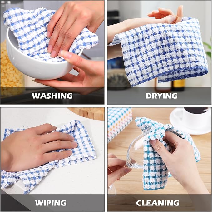 Oeleky 100% Cotton Kitchen Dish Cloths - Image 4