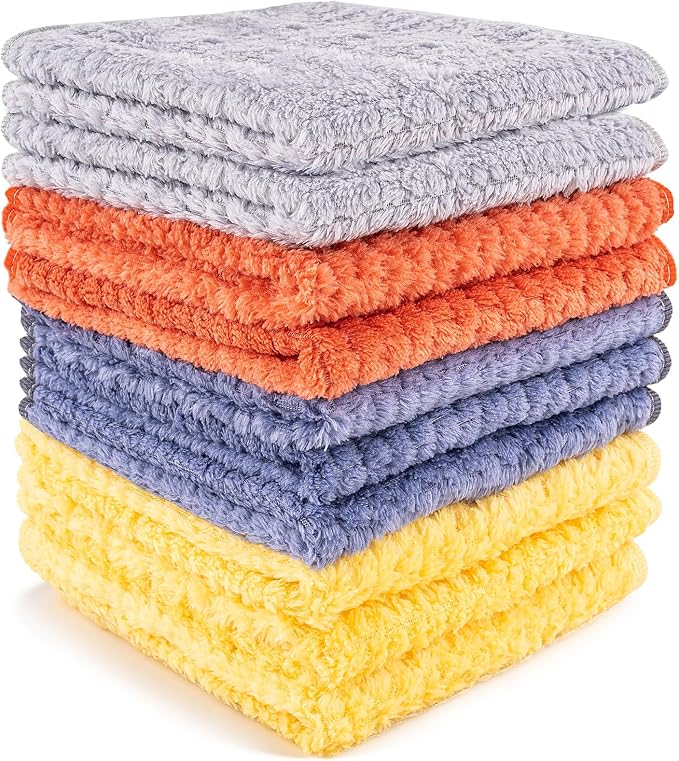 Microfiber Cleaning Cloth, 10 Pack Cleaning Towels by Unknown