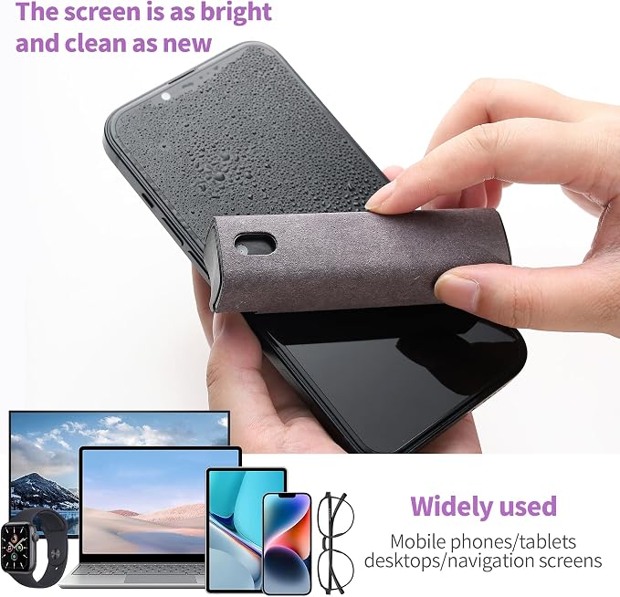 Screen Cleaner Kit 3 Pcs, Two in One Screen Cleaner Spray and Wipe, Touchscreen - Image 7