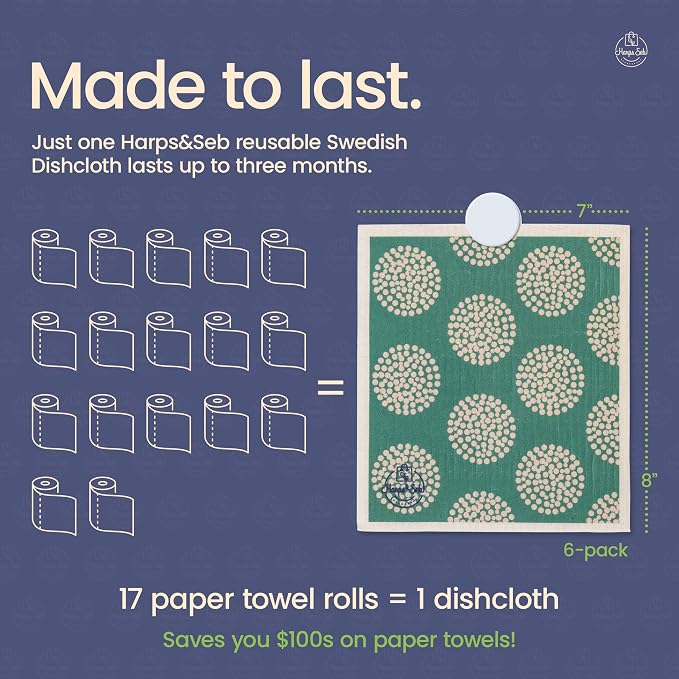 Harps&Seb Swedish Dishcloths for Kitchen Dishcloths - Image 5
