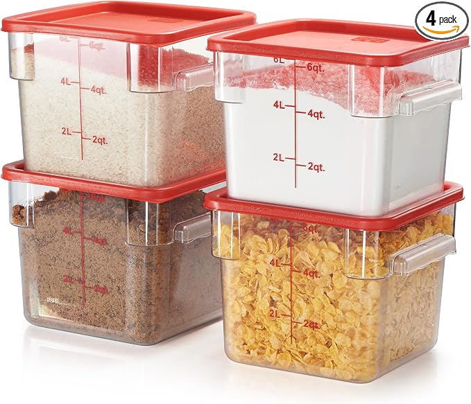 CURTA 4 Pack Food Storage Container by CURTA