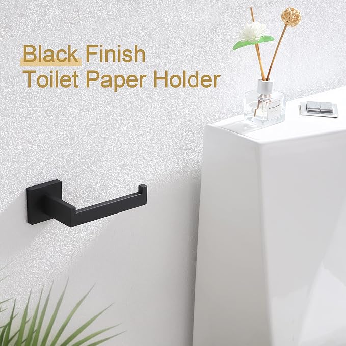 KOKOSIRI Black Toilet Paper Holders Bathroom Toilet Paper Roll Holder SUS304 - Image 8