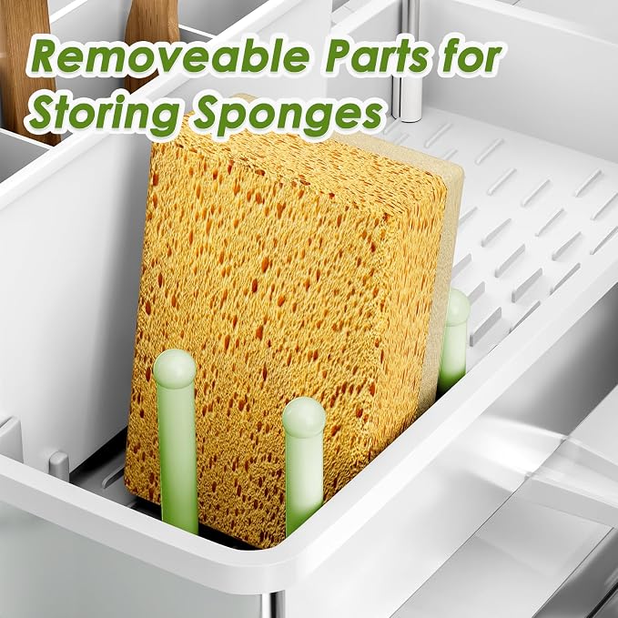 Stainless Steel Sink Caddy, Sponge Holder - Image 7