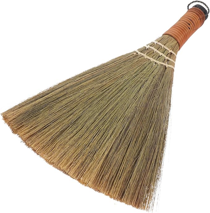 Soft-Haired Mini Broom 12.20 Inch Short Handle Dust Sweeper by HOLIDYOYO