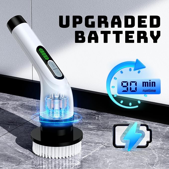 Electric Spin Scrubber for Bathroom: Shower Scrubber - Image 2