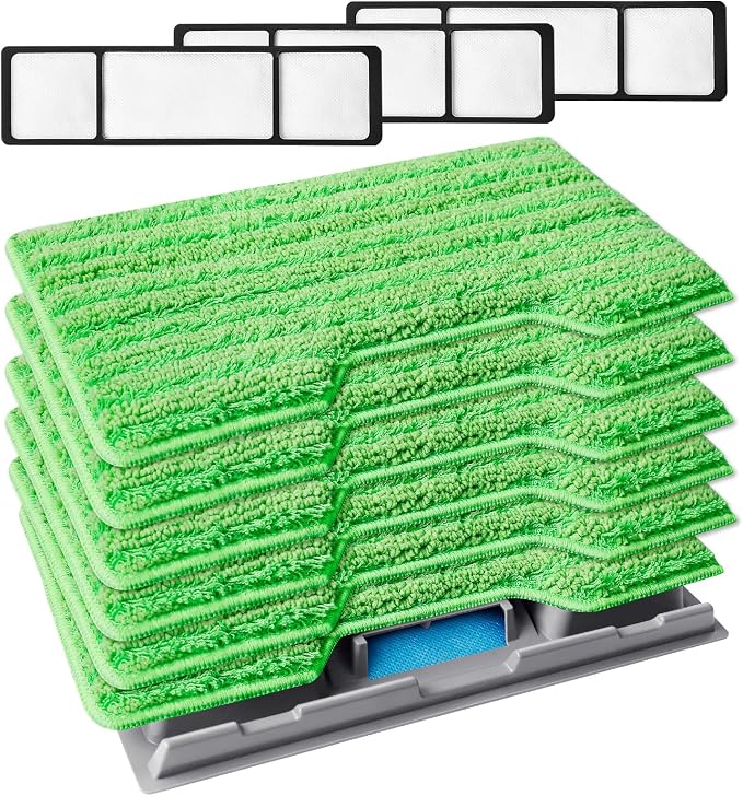 KEEPOW Reusable Mop Replacement Pads Compatible by KEEPOW