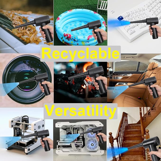 Air Duster, Efficient Electric Air Duster, Compact Rechargeable Cordless - Image 6