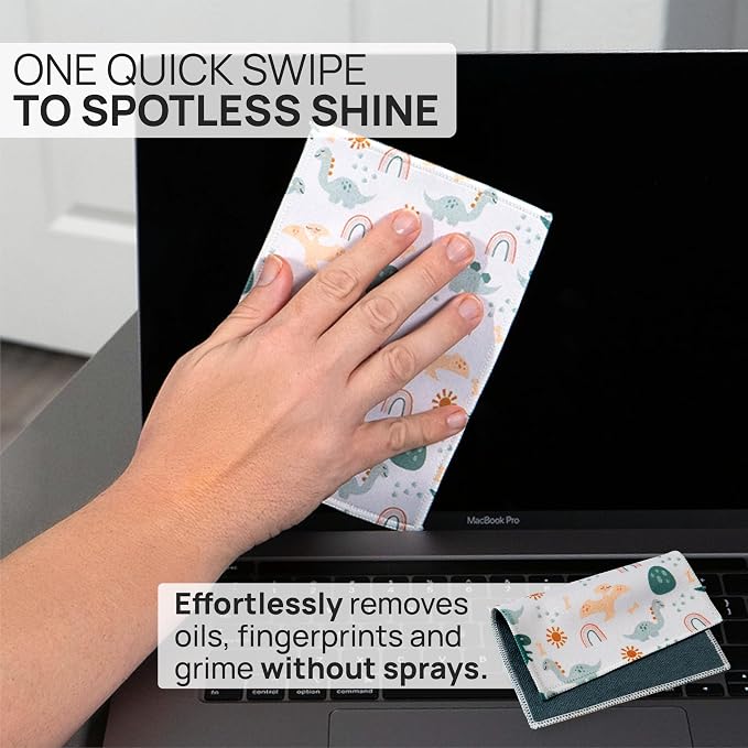Quick Cloth Microfiber Glasses Cleaning Cloths – 5x7, 2 Pack - Image 2
