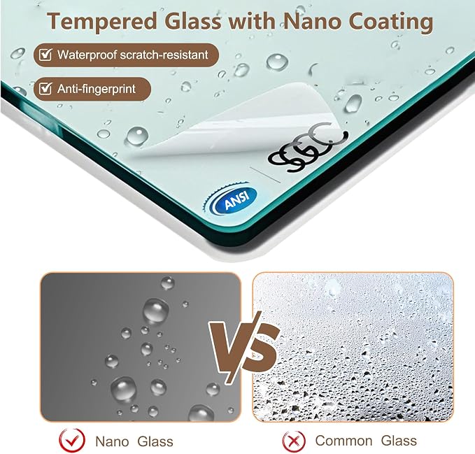 Frameless Sliding Shower Door 56–60" W x 76" H, 5/16" Tempered Glass - Image 3