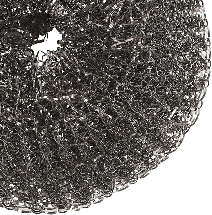 Heavy-Duty Stainless Steel Wool Barbecue Grill Cleaning Scrubber Pads, - Image 2