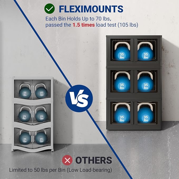 FLEXIMOUNTS 152 QT Stackable Storage Bins - Image 3