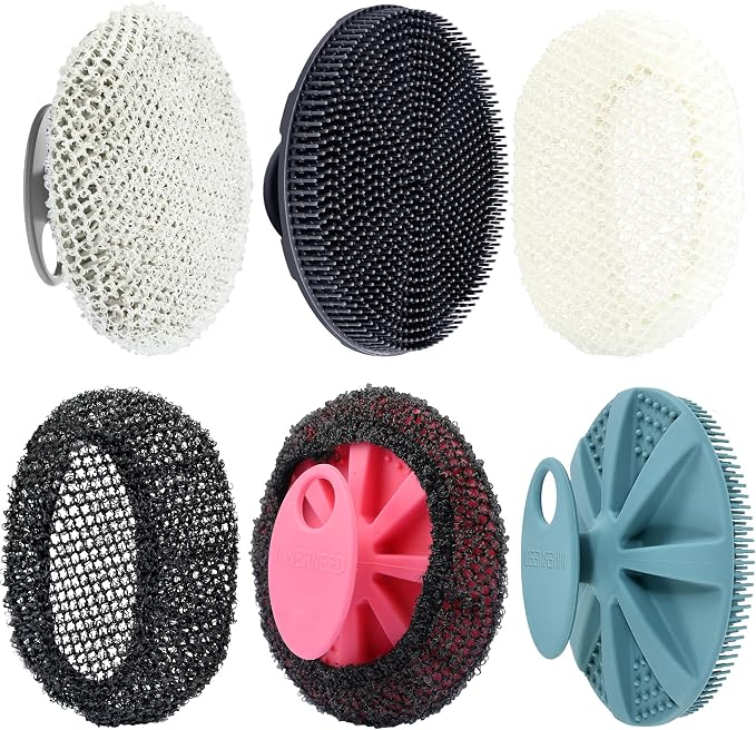 INNERNEED Food-Grade Soft Silicone Body Scrubber Shower Brush Handheld by INNERNEED
