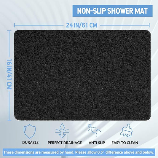 Non-Slip Bathtub Mat, Anti Slip Shower Mat, Fast Drying Bathtub Mats, Foot - Image 2